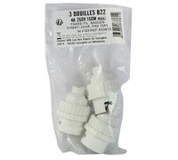 Lot de 3 douilles B22 plastique