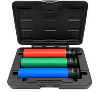 Lot de 3 douilles de 15 cm de long pour boulons de 17 mm, 19 mm, 21 mm, pour construction en acier durable avec design creux pour un boulon facile