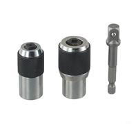 Lot de 3 douilles de robinet avec mâchoires réglables et adaptateur de douille 3/8" pour robinets #6 1/4" et 1/4" à 1/2" utilisation avec clés à entraînement carré