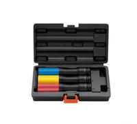 Lot de 3 douilles d'écrous de roue 1/2 avec manchons de protection et paroi fine pour un accès facile dans les espaces de roue confinés et une protection contre les rayures (A)