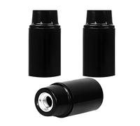 Lot de 3 douilles E14 E14 sans clé - Culot phénolique E14 - Noir