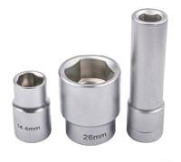 Lot de 3 douilles et écrous à outils, douille triangulaire multi-dents de 1,27 cm et écrous à outils pour réparation de pompe à injection, pour un usage domestique