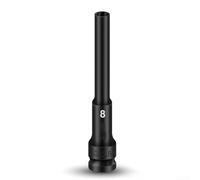 Lot de 3 douilles hexagonales de 8 mm et 12 mm pour visseuse à percussion en acier chromé