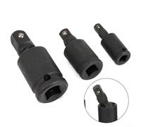 Lot de 3 douilles pneumatiques avec joints pivotants de 30,5 cm, 96,5 cm et 35,6 cm conçus pour une rotation complète et une fixation sûre des douilles dans les espaces restreints