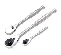 Lot de 3 douilles robustes à cliquet à 120 dents pour une utilisation fiable dans diverses applications