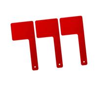 Lot de 3 drapeaux de boîte aux lettres pour boîtes aux lettres sortantes en acrylique rouge, accessoires universels avec installation facile pour alerte de livraison du courrier - 15 x 7 cm