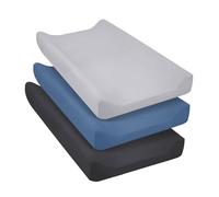Lot de 3 draps de berceau doux et confortables pour landau de bébé, housses de couette pour table à langer