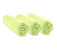 Lot de 3 Draps Housse 70x140 Lit Bébé Lit Enfant 70 x 140 | Bambou Hypoallergenique | Vert Anis | Extensible Respirant | Sommeil sain | Marque Easy Dort | Certifié Label Oeko-Tex | Fabriqué en Europe