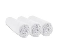 Lot de 3 Draps housse Bambou - 40x80 / 40x90 Couleur - Blanc Blanc