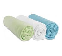 Lot de 3 Draps housse Jersey coton 70x140 garçon - EASY DORT - Mixte - Vert - Rectangulaire