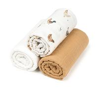 Lot De 3 Draps Housses Couffin Panier Moïse Coton Gallina Écru 30X70