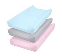 Lot de 3 draps-housses pour bébé pour couches latérales confortables, housse de protection pour matelas à langer, housse de protection pour berceau
