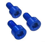 Lot de 3 écrous de verrouillage pour guitare électrique Floyd Rose 42 mm Compatible avec alliage d'aluminium Design hexagonal Noir (bleu)