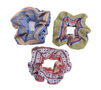 Lot de 3 élastiques à cheveux for femmes et filles, chouchous, bandeaux for enfants, support for cheveux, gomme for cheveux, accessoires for cheveux(Stripe 3pcs)