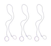 Lot de 3 élastiques à cheveux pour queue de cheval - Outils créatifs de coiffure - Élastiques - Pour le sport - Pour femme