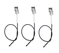Lot de 3 électrodes en céramique pour fil d'allumage 700 mm | Compatible avec Master for Forge, pour charbroil, ajustement sans couture, terminal rond, améliore l'expérience de cuisson