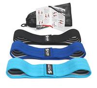 Lot de 3 Elvire Sport Bande Élastique Musculation Femme et Homme, Bande Elastique Fitness Résistance, Tissu Band pour Yoga, Pilates, Crossfit