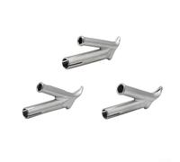 Lot de 3 embouts de buse de soudage en forme de Y pour kit d'air chaud en plastique, pointes de soudure en acier inoxydable, compatibles avec les outils chauffants PP PVC vinyle avec pompes à membrane