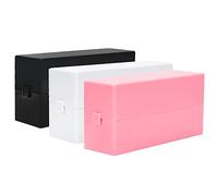 Lot de 3 Embouts de Perceuse à Boîte de Rangement de Polissage 30 Emplacements pour Outils de Manucure Ensembles de Forets pour Étui de Support de Foret