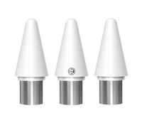 Lot de 3 embouts de rechange pour stylet Apple - Compatible avec les stylets iPad 1ère et 2e génération, design original blanc pour iPad Pro, Air, Mini
