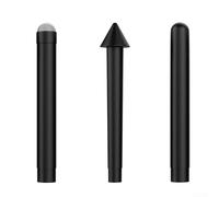 Lot de 3 embouts de stylet de rechange pour Microsoft Surface Pro 4/5/6/7 | Book | Studio | Go - Recharges ABS pour une écriture et un dessin précis | Noir