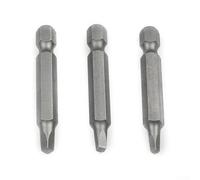 Lot de 3 embouts de tournevis à tête carrée de 50 mm avec tige magnétique pour perceuses électriques et sans fil, compatibles avec les outils pneumatiques, modèles SQ1 SQ2 SQ3