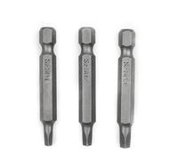 Lot de 3 embouts de tournevis à tête carrée de 50 mm avec tige magnétique pour perceuses électriques et sans fil, modèles SQ1 SQ2 SQ3