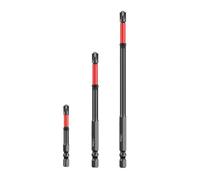 Lot de 3 embouts de tournevis cruciformes spéciaux pour électricien, tournevis magnétique à fente FPH2 avec alliage d'acier HRC63, traitement phosphatant antirouille