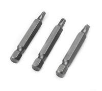 Lot de 3 embouts de tournevis électriques à tête carrée de 50 mm, pratique à visser avec aimant intégré, parfait pour les outils pneumatiques et électriques