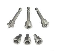 Lot de 3 embouts de tournevis magnétiques avec tige hexagonale 6 35 mm pour une utilisation dans les plaques de plâtre et les cloisons sèches (3 pièces, 25 mm)