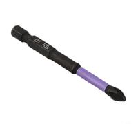 Lot de 3 embouts de tournevis PH2 pour visseuse à percussion, 50 mm, 70 mm, 90 mm, tête cruciforme magnétique, 62HRC en alliage d'acier antidérapant, accessoires pour bois et métal