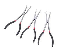 Lot de 3 embouts de tuyau à dents décoratives en acier au carbone de 38,5 cm avec nez de 5/16 3/4" de diamètre pour les tâches de précision