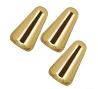 Lot de 3 embouts d'interrupteur en métal pour guitares électriques de style LP - 3 voies pour bouton d'interrupteur à bascule, filetage SAE 8-32 pour micros américains (doré)