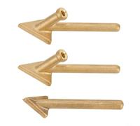 Lot de 3 embouts triangulaires de fer à souder pour soudeur en plastique 80 W, pour buses de rechange pour TPO TEO pour PP pour pare-chocs auto, kit en acier à chauffage rapide de 16 mm et 20 mm