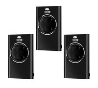 Lot de 3 émetteurs manuels pour ouvre-porte de garage 868 MHz compatibles avec télécommande de garage FAAC 4 canaux FAAC XT4 868 SLH LR, XT4 868 SLH, XT2 868 SLH, XT2 868 SLH LR, noir