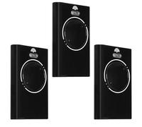 Lot de 3 émetteurs manuels pour ouvre-porte de garage 868 MHz compatibles avec télécommande de garage FAAC 2 canaux FAAC XT4 868 SLH LR, XT4 868 SLH, XT2 868 SLH, XT2 868 SLH LR, noir