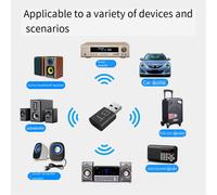 Lot de 3 émetteurs-récepteurs audio USB Bluetooth 5.0 2 en 1
