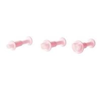 Lot de 3 emporte-pièces cœur à poussoir pour pâte à sucre Zenker Candy Rose G