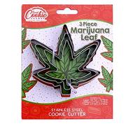 Lot de 3 emporte-pièces en forme de canna n acier inoxydable - Passe au lave-vaisselle