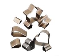Lot de 3 emporte-pièces en forme de larme en forme de cœur et d'étoile pour cuir