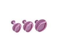 Lot de 3 emporte-pièces poussoir motif feuille Sweet Sensation