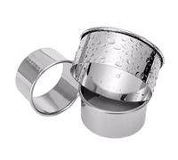 Lot de 3 emporte-pièces ronds en acier inoxydable pour couper la pâte sans effort, design à bord uni, outil de cuisine essentiel