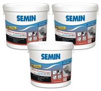 Lot de 3 enduits de rebouchage allégé pour trous et fissures importants Sem-Light Semin - intérieur - pot de 1 L