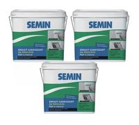Semin - Enduit Garnissant au Rouleau - Rénovation des Supports très Endommagés - Intérieur - Seau de 10 kg (Lot de 3)
