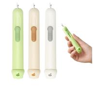 Lot de 3 enfile aiguille et découseur 2 en 1, enfile aiguilles pour couture main, couture accessoires télescopiques pour l'artisanat et le bricolage