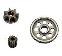 Lot de 3 engrenages de tronçonneuse à batterie au lithium de 10,2 cm, 15,2 cm, 20,3 cm, scie en alliage d'aluminium, 14 dents pour scie d'élagage électrique, bricolage du bois