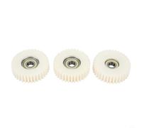 Lot de 3 engrenages planétaires en nylon 36T avec roulements pour moteur Bafang E-For Bike Hub - 47,5 x 13,5 mm - Blanc