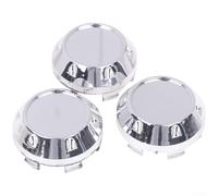 Lot de 3 enjoliveurs en plastique argenté de 5 cm de diamètre intérieur 5,5 cm de diamètre extérieur avec 2,5 cm de hauteur pour tricycle électrique pour roue arrière de véhicule de loisirs