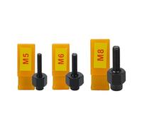 Lot de 3 ensembles d'écrous à rivet manuels efficaces avec mécanisme coulissant pour des applications de rivetage rapides dans divers projets Facile à utiliser Tête d'écrou à rivets