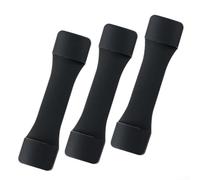 Lot de 3 entretoises de siège de moulinet en silicone qui maintiennent l'intégrité du contact entre la canne et le support pendant des conditions de pêche dynamiques (noir)